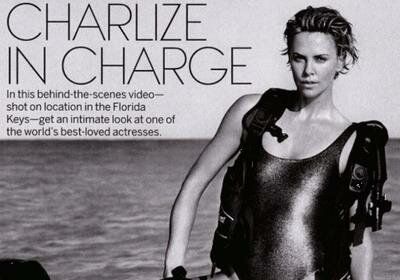 Шарлиз Терон cнялась для обложки журнала Vogue